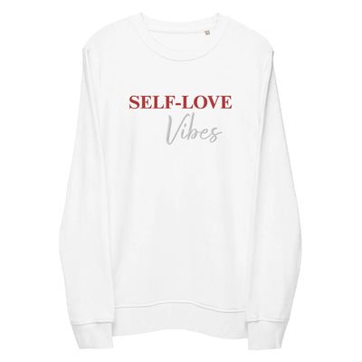 Organic Cotton Sweatshirt - Self Love Sweatshirt – Eco-Friendly Organic Cotton - EMBROIDERY