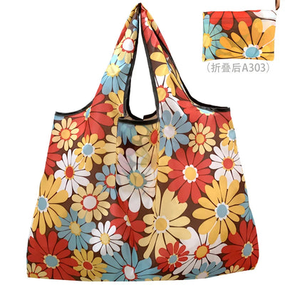 Thick Foldable Shopping Storage Bag Large Capacity Reusable Grocery Bag Eco Friendly Supermarket Waterproof Shoulder Bag 2022