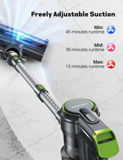 Voweek VC09 Stick Cordless Vacuum Cleaner with 240W & 3 Modes for Carpet, Floor, Home Cleaning