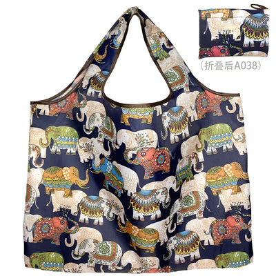 Thick Foldable Shopping Storage Bag Large Capacity Reusable Grocery Bag Eco Friendly Supermarket Waterproof Shoulder Bag 2022