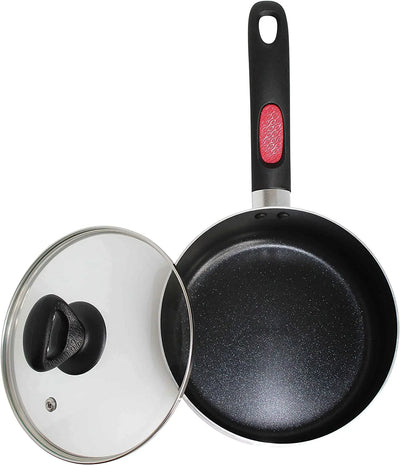 Get a Grip 10-Pc Non-Stick Cookware Set Red Durable Kitchen Essentials