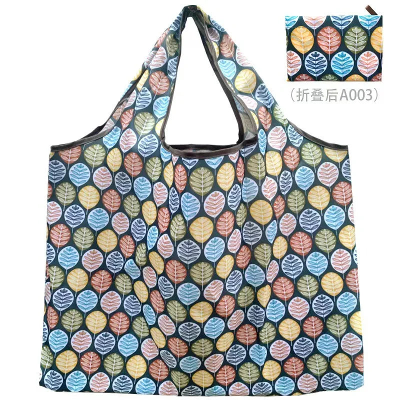 Thick Foldable Shopping Storage Bag Large Capacity Reusable Grocery Bag Eco Friendly Supermarket Waterproof Shoulder Bag 2022