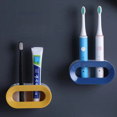 Electric Toothbrush Holder Double Hole Wall Toothbrush Organizer Toothbrush Stand Oral B Brush Holder Bathroom Accessories