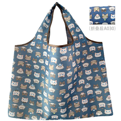 Thick Foldable Shopping Storage Bag Large Capacity Reusable Grocery Bag Eco Friendly Supermarket Waterproof Shoulder Bag 2022