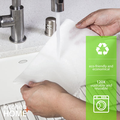 Bamboo Towels - Heavy Duty Eco Friendly Machine Washable Reusable Bamboo Towels - One Roll Replaces 6 Months of Towels!