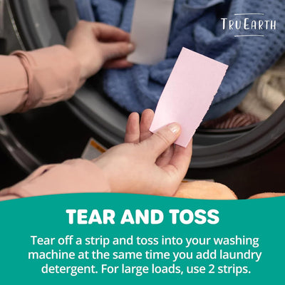 Fabric Softener Strips for Washing Machine, Alternative to Fabric Softener Liquid and Pods, Unscented Fragrance Free, up to 64 Loads per 32-Count