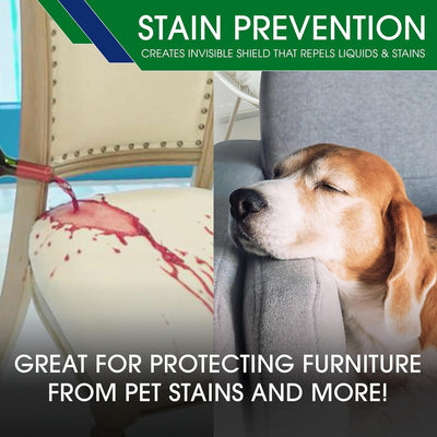Eco-Friendly Upholstery Protection Spray - 24 Oz Non-Toxic, Pet-Safe Stain and Water Repellent for Fabric, Leather, and Suede - Long-Lasting Furniture Care Solution