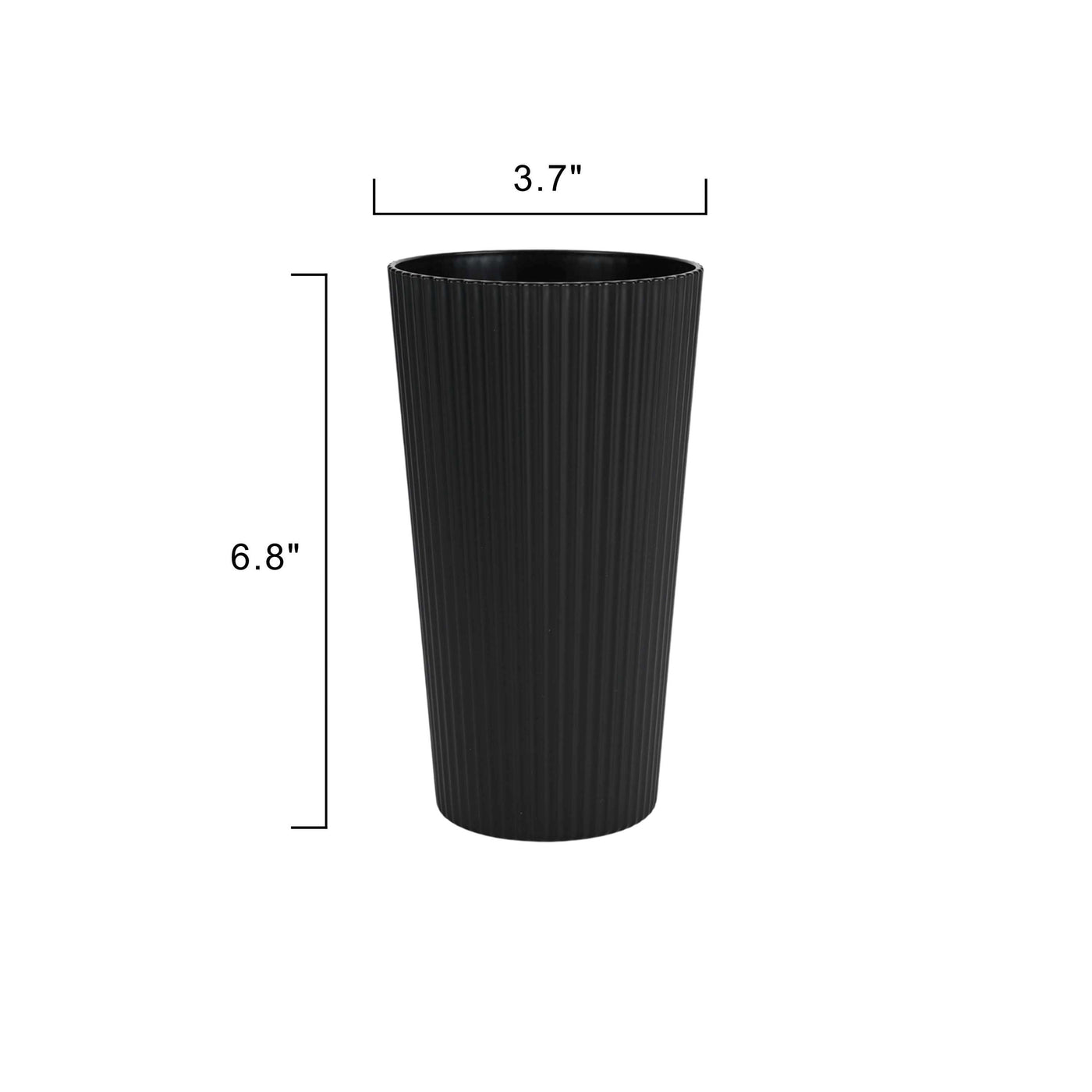 - Black Eco-Friendly Recycled Plastic Beverage Tumbler, 26-Ounce