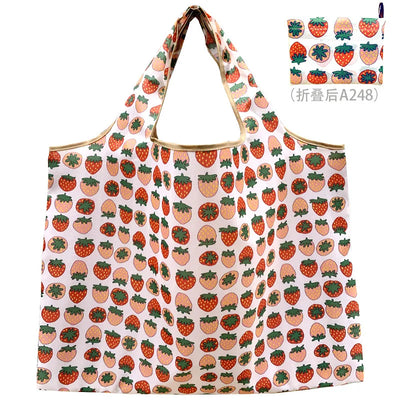 Thick Foldable Shopping Storage Bag Large Capacity Reusable Grocery Bag Eco Friendly Supermarket Waterproof Shoulder Bag 2022