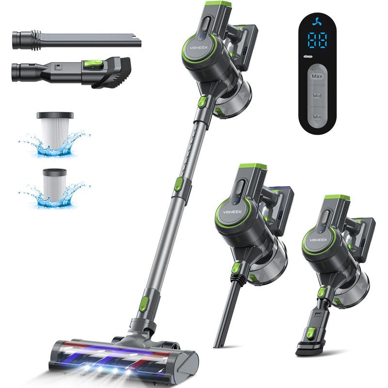 Voweek VC09 Stick Cordless Vacuum Cleaner with 240W & 3 Modes for Carpet, Floor, Home Cleaning