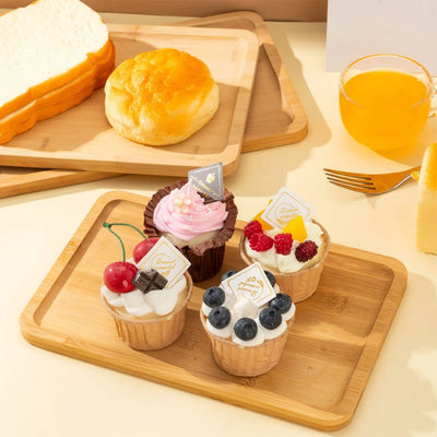 Kitchen Essentials Kitchen Utensils Set Cooking Utensils Set Rectangular Serving Tray Tableware Food Tray for Kitchen Party Tea Bar 33X22Cm