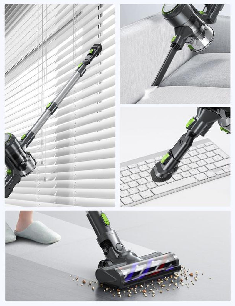 Voweek VC09 Stick Cordless Vacuum Cleaner with 240W & 3 Modes for Carpet, Floor, Home Cleaning
