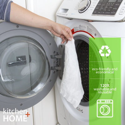 Bamboo Towels - Heavy Duty Eco Friendly Machine Washable Reusable Bamboo Towels - One Roll Replaces 6 Months of Towels!
