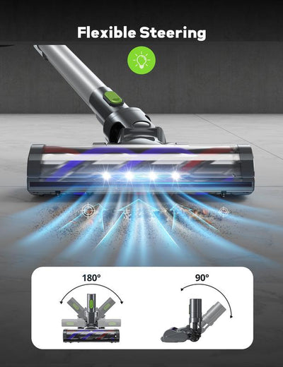 Voweek VC09 Stick Cordless Vacuum Cleaner with 240W & 3 Modes for Carpet, Floor, Home Cleaning