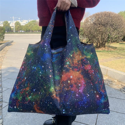 Thick Foldable Shopping Storage Bag Large Capacity Reusable Grocery Bag Eco Friendly Supermarket Waterproof Shoulder Bag 2022