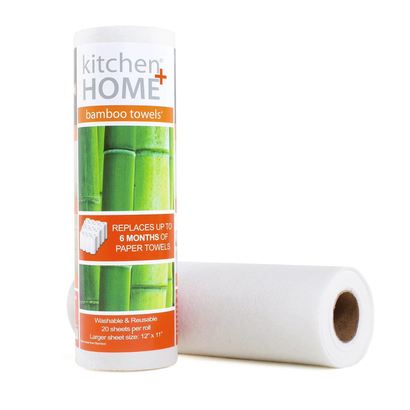 Bamboo Towels - Heavy Duty Eco Friendly Machine Washable Reusable Bamboo Towels - One Roll Replaces 6 Months of Towels!