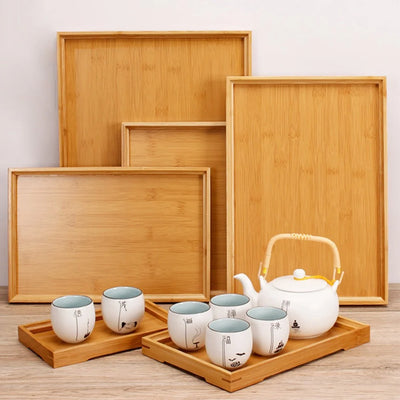 Kitchen Essentials Kitchen Utensils Set Cooking Utensils Set Rectangular Serving Tray Tableware Food Tray for Kitchen Party Tea Bar 33X22Cm