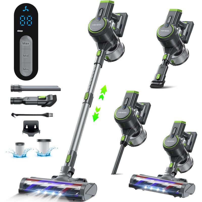 Voweek VC09 Stick Cordless Vacuum Cleaner with 240W & 3 Modes for Carpet, Floor, Home Cleaning
