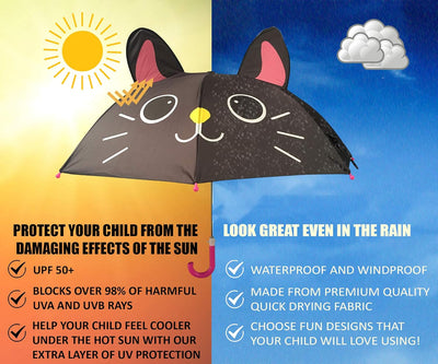 Kids Umbrellas for Rain Girls | UV Umbrella for Girls | Small Umbrella for Kids | Sun Umbrella Is Better than a Clear Umbrella | Sun Blocking Umbrella | These Rain Umbrellas Are Eco Friendly Products!